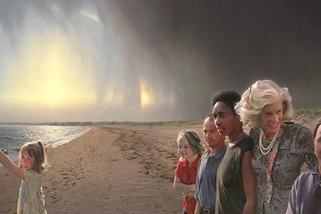 Rare Halo Display: A Portrait of Eunice Kennedy Shriver.