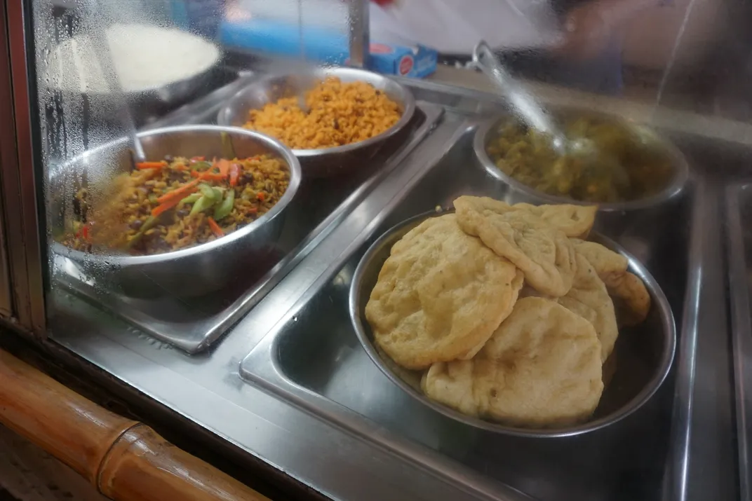 Rotis and curried meat, St. Croix