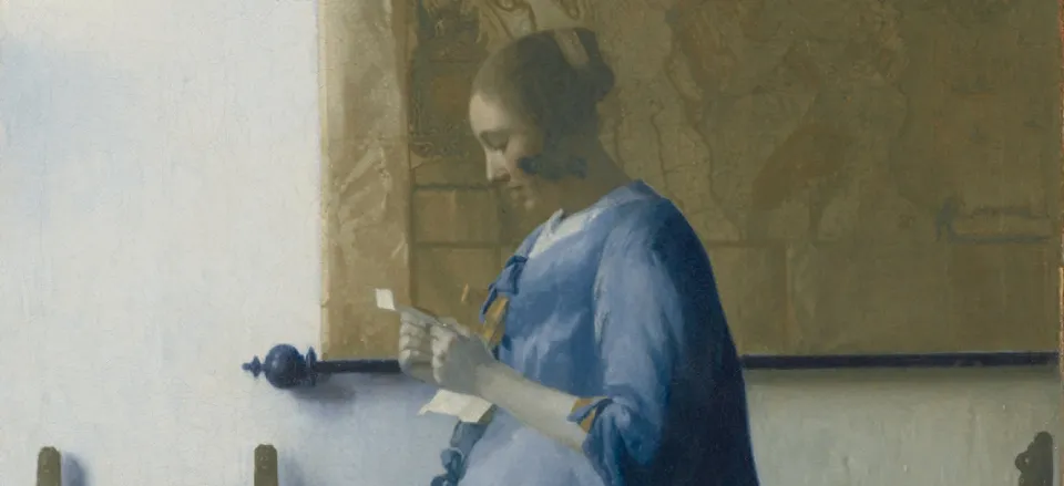  Vermeer's <i>Woman Reading a Letter</i>. Credit: Netherlands Tourism Bureau