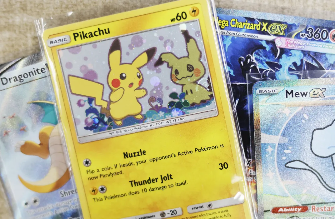 Collectible Pokémon cards photo illustration
