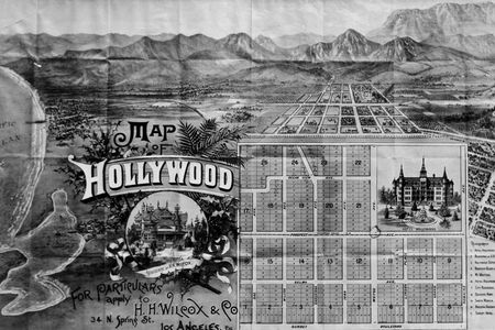 The first map of the new Hollywood development, from 1887. 