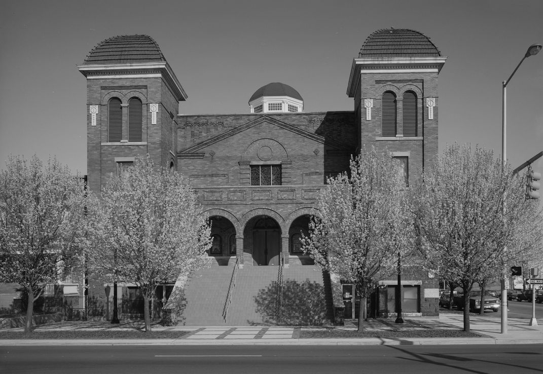 A 1993 photo of the 16th Street Baptist Church in Birmingham