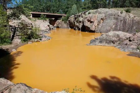 Discharge from the Gold King Mine colored Colorado's Animas River a distinct golden hue on August 6.
