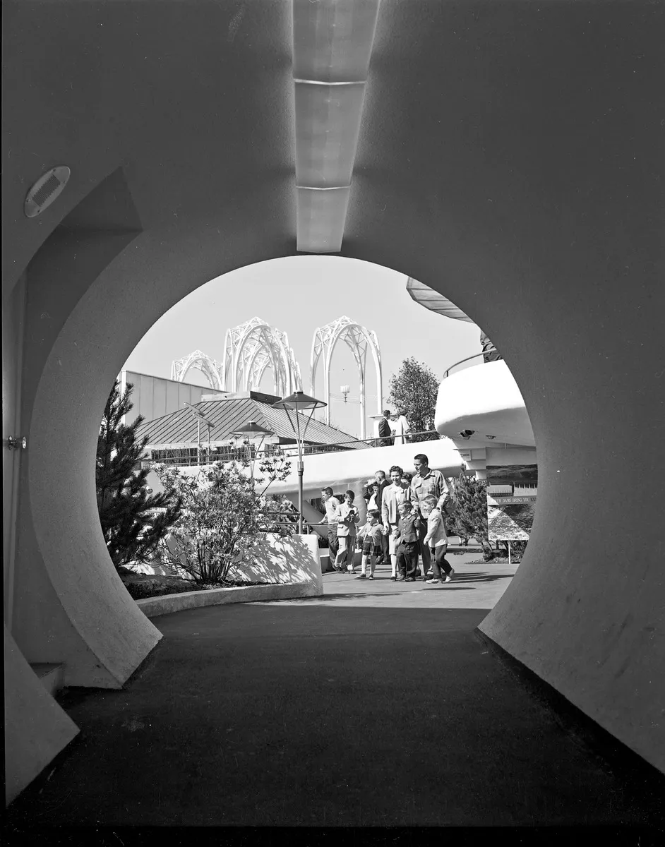 Keyhole view of the Century 21 fairgrounds
