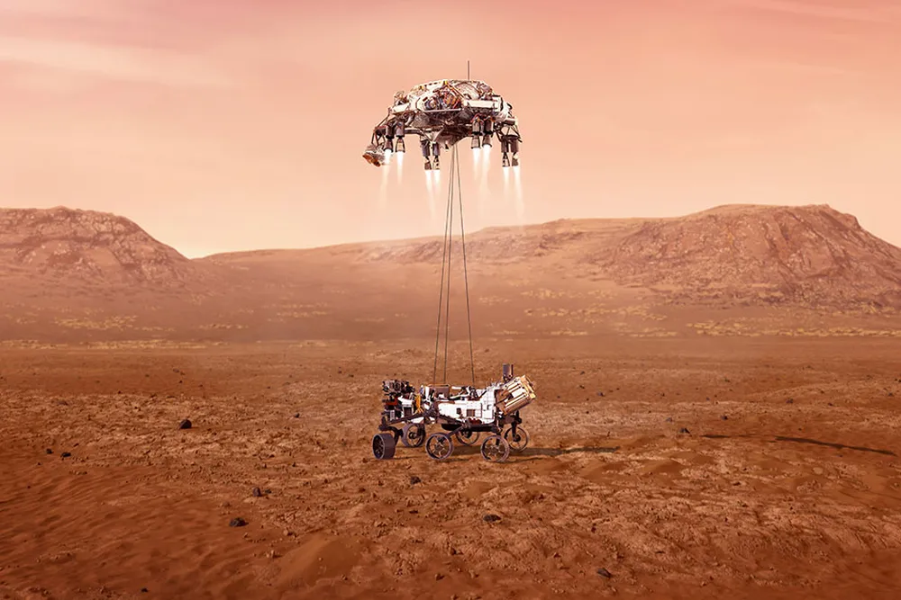 Mars Perseverance Landing Desktop