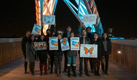 Dream Action Oklahoma (DAOK) vigil at Scissortail Bridge in 2018. (DAOK)