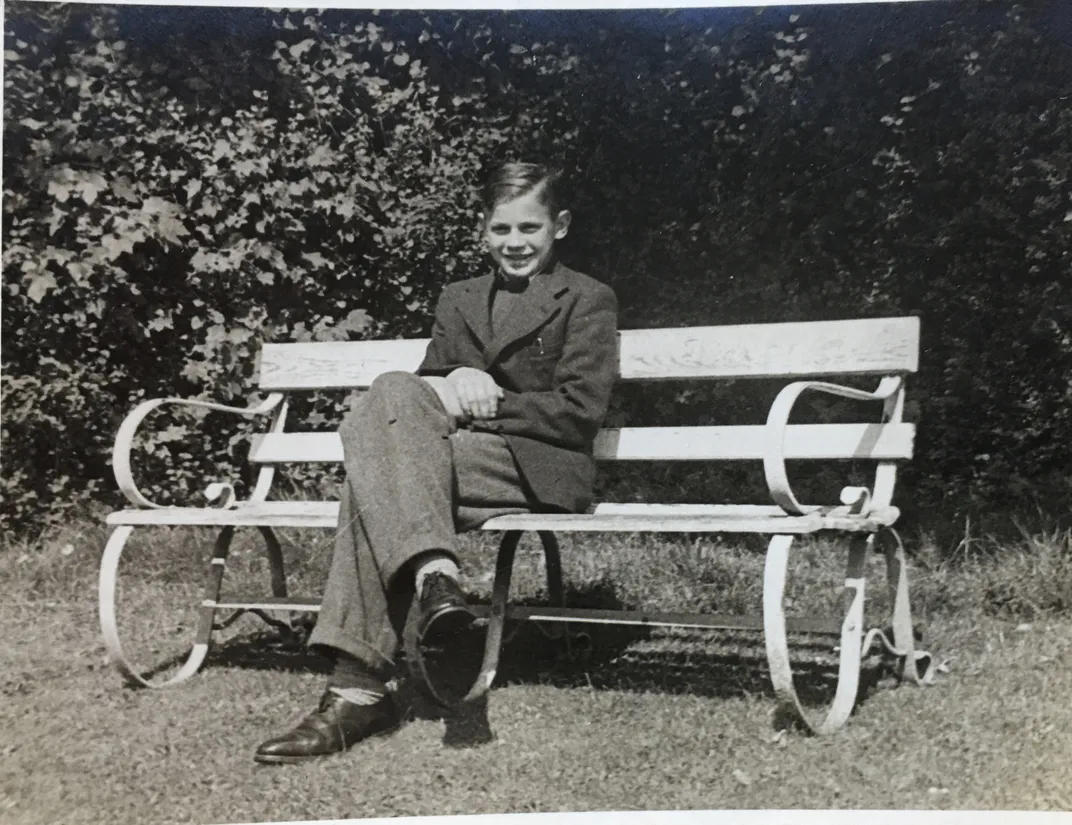 Sam Oliner on a bench at Bunce Court
