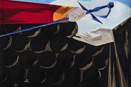 Victory and Defeat, Panel 13 from "Struggle: From the History of the American People," 1954-56, by Jacob Lawrence.