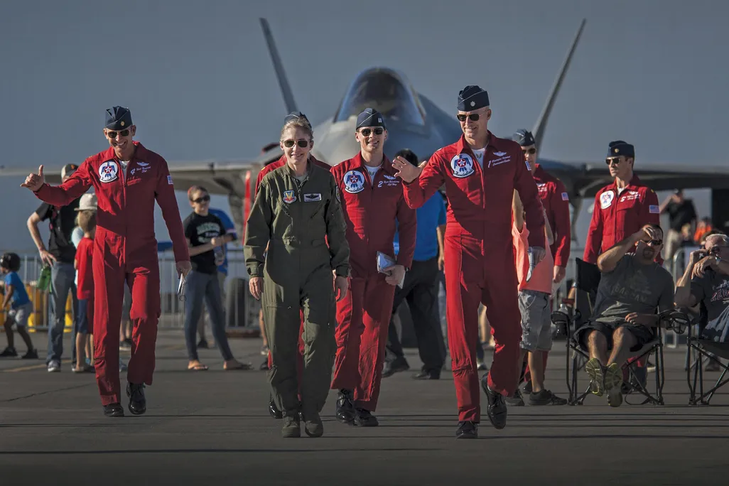 Jeannie Leavitt at an airshow