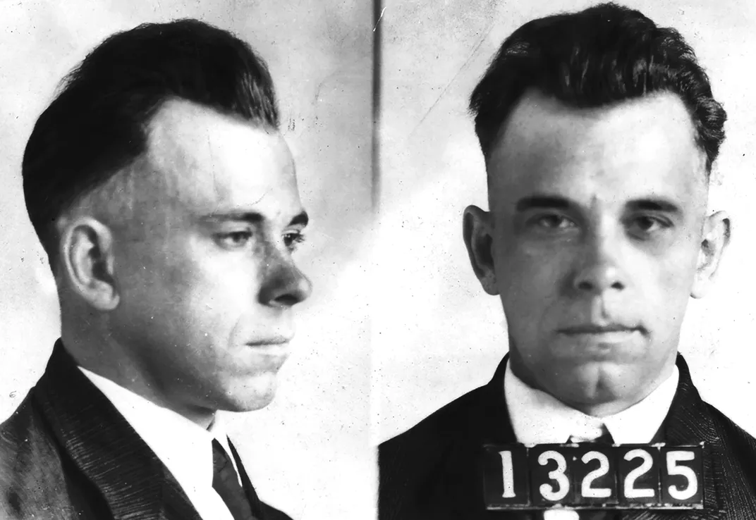 John Dillinger's 1924 mugshot