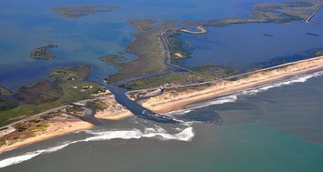 Irene created a new channel across a North Carolina barrier island
