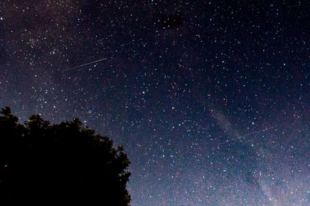 A view of the Perseid meteor shower over Northern Ireland in 2017.