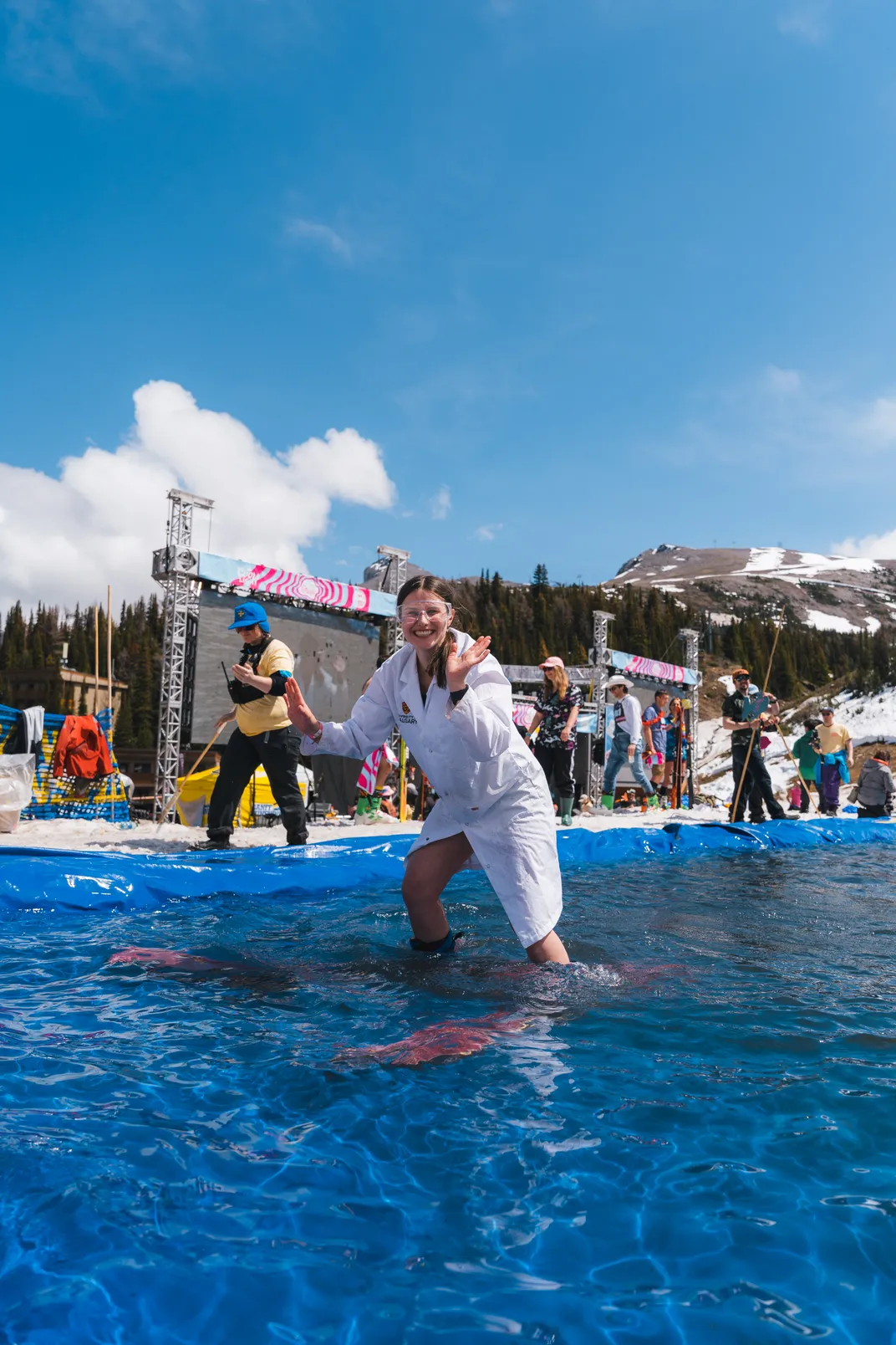 sunken pond skimmer