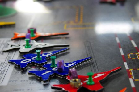 101219-N-2953W-028
PACIFIC OCEAN (Dec. 19, 2010) Sailors position aircraft markers on the Ouija board during a simulated general quarters drill aboard the aircraft carrier USS Carl Vinson (CVN 70). Carl Vinson and Carrier Air Wing (CVW) 17 are on a three-week composite training unit exercise followed by a deployment to the U.S. 7th and 5th Fleet areas of responsibility. (U.S. Navy photo by Mass Communication Specialist 2nd Class Adrian T. White/Released)