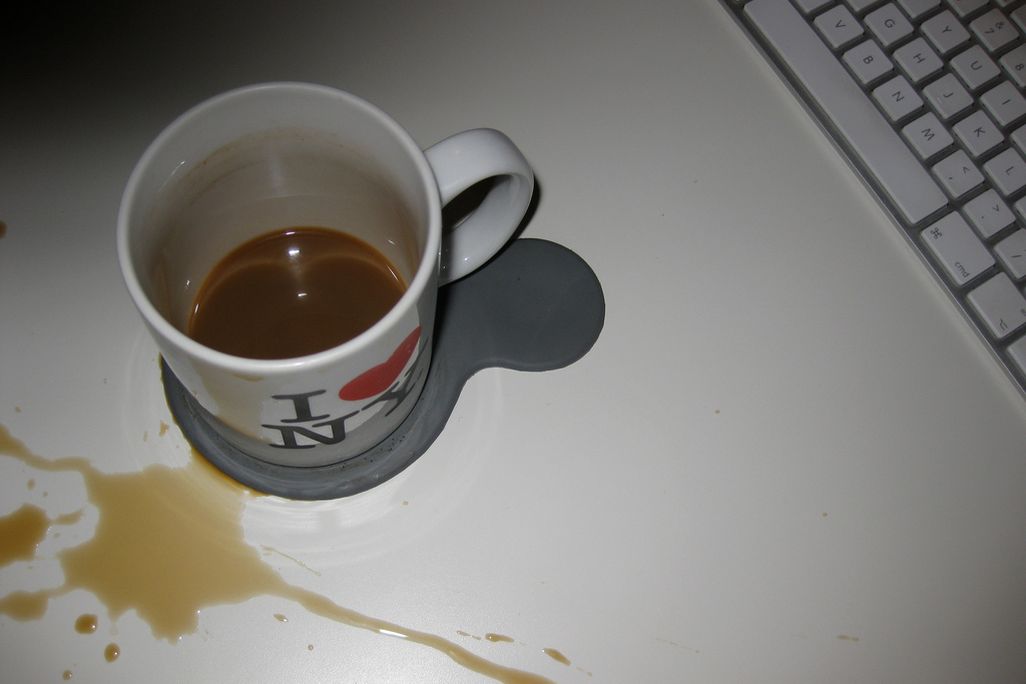 coffee spill