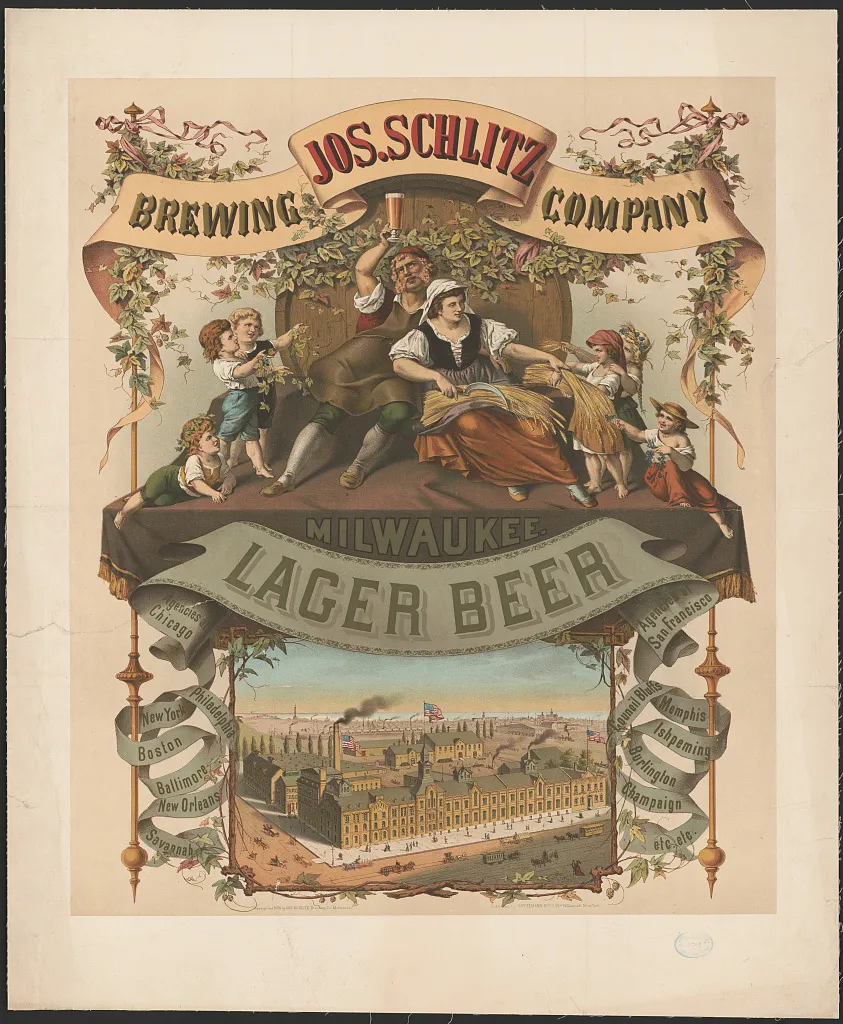Schlitz Lager Beer Ad