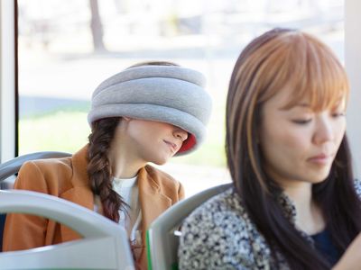 Looking for a unique, useful gift for a traveler on your list? The Ostrich pillow may look unusual, but it's great for catching up on rest.