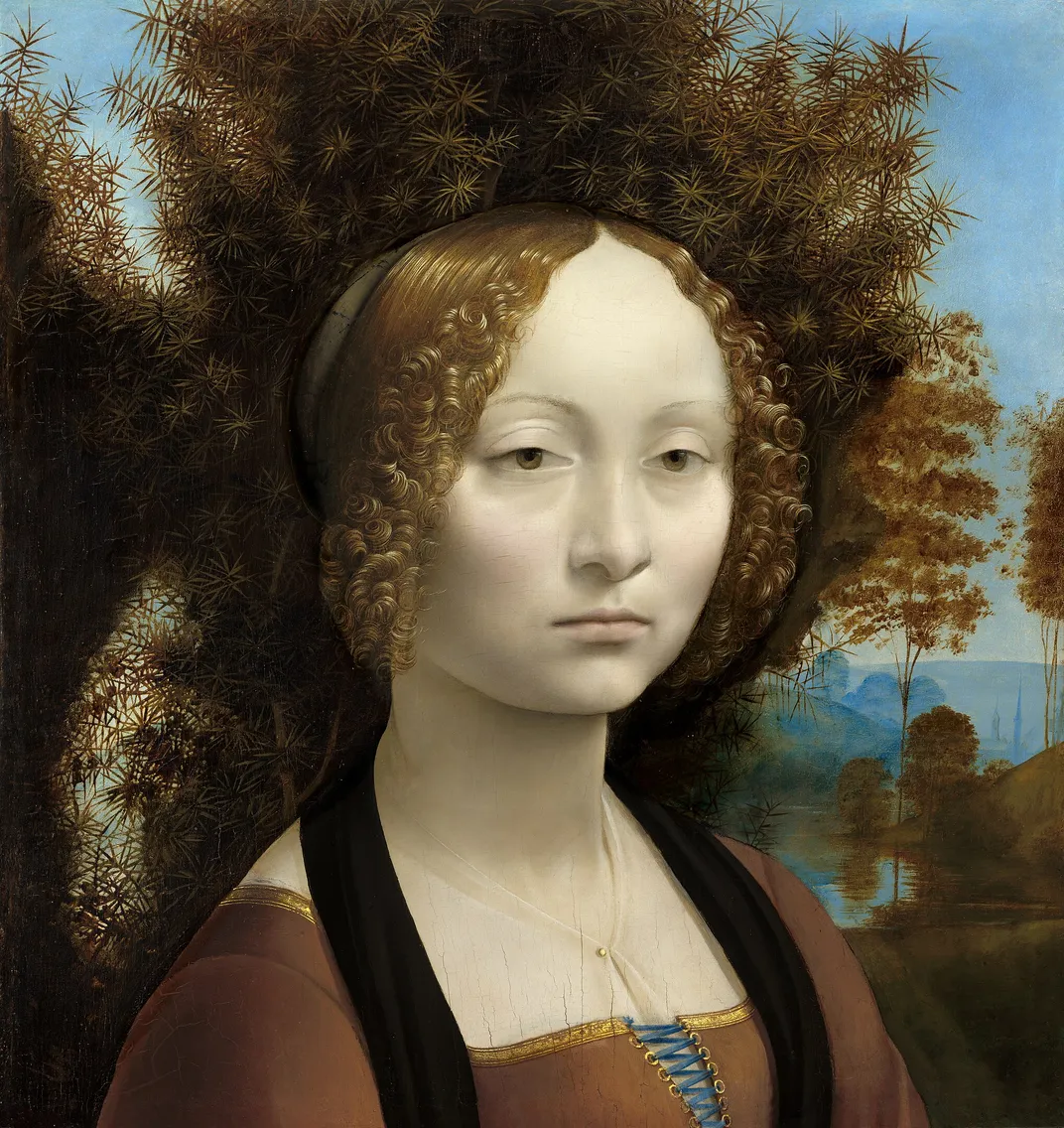 Ginevra de' Benci, Leonardo da Vinci, circa 1474/1478