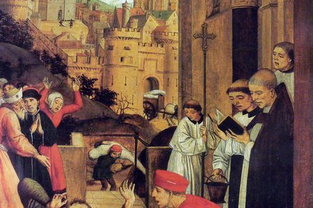 Saint Sebastian Interceding for the Plague Stricken by Josse Lieferinxe