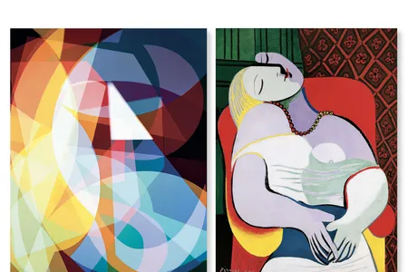 Left, Self-titled Adaptation of Le Rêve (1932), by Niko Luoma, 2015. Right, Le Rêve, by Pablo Picasso, 1932.