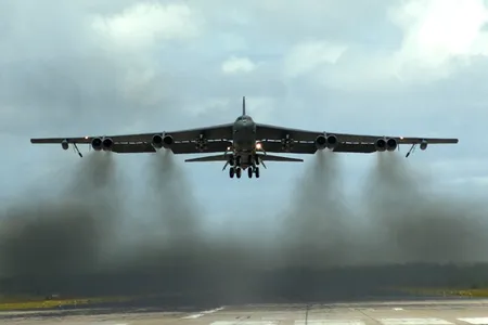 The B-52 bomber, still airborne after all these years.