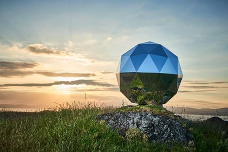 This sphere is now spinning miles above Earth's surface. You can see it with a naked eye glinting across the night sky.