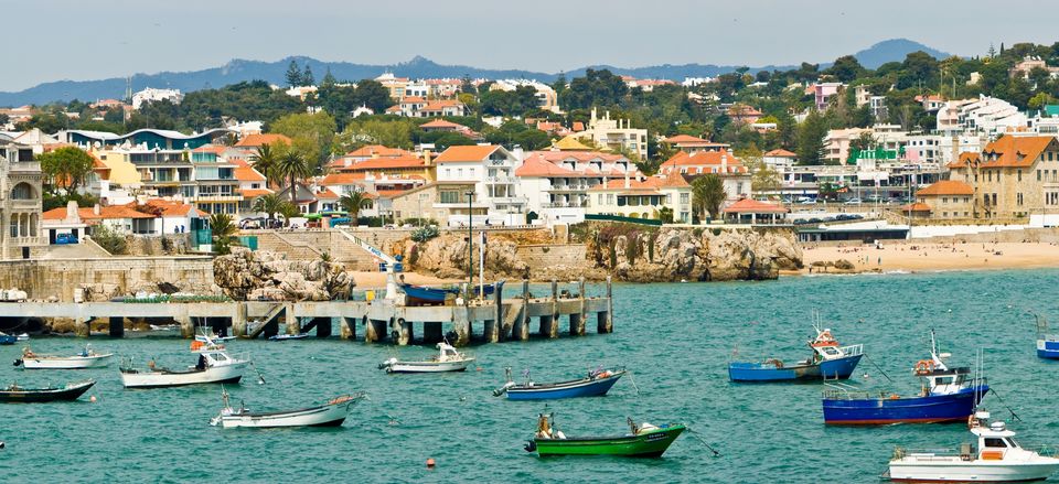  Fishing boats in the harbor at Cascais 