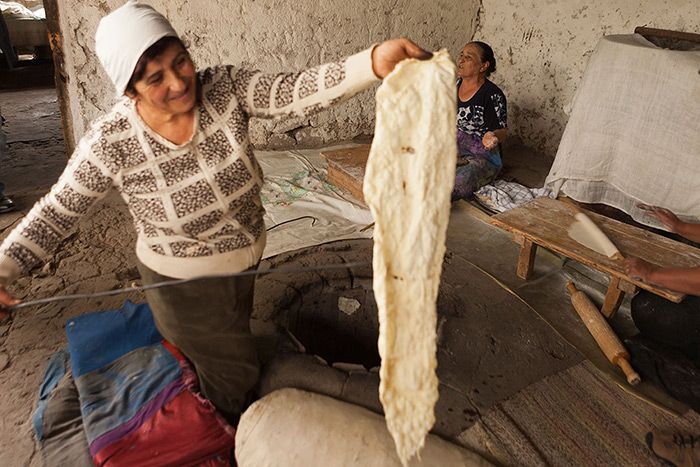 freshly baked lavash