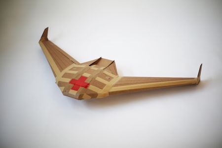 This prototype is built of cardboard, but production models will be cardboard-like mycelium.