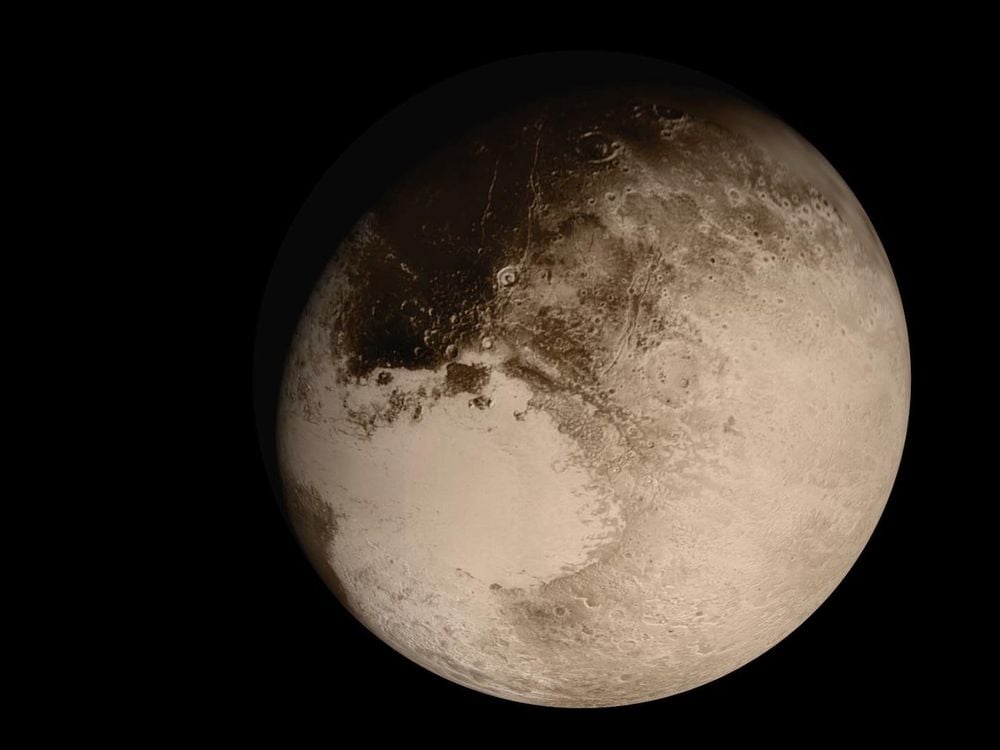 A photo of Pluto