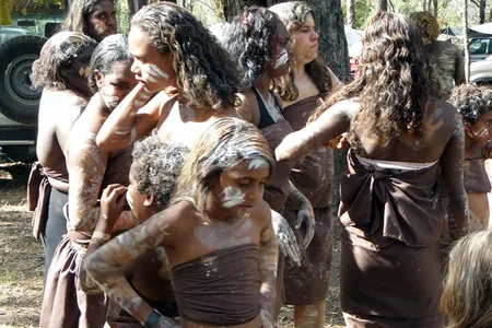 Young Aboriginal dancers keeping their tradition alive at the Leura Festival in Australia.
