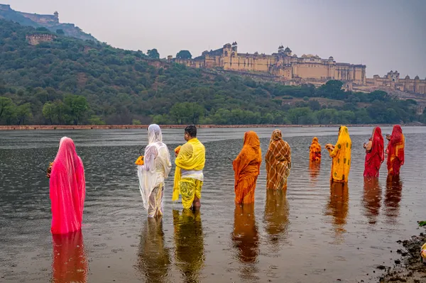 Chhat pooja near Amber Fort thumbnail