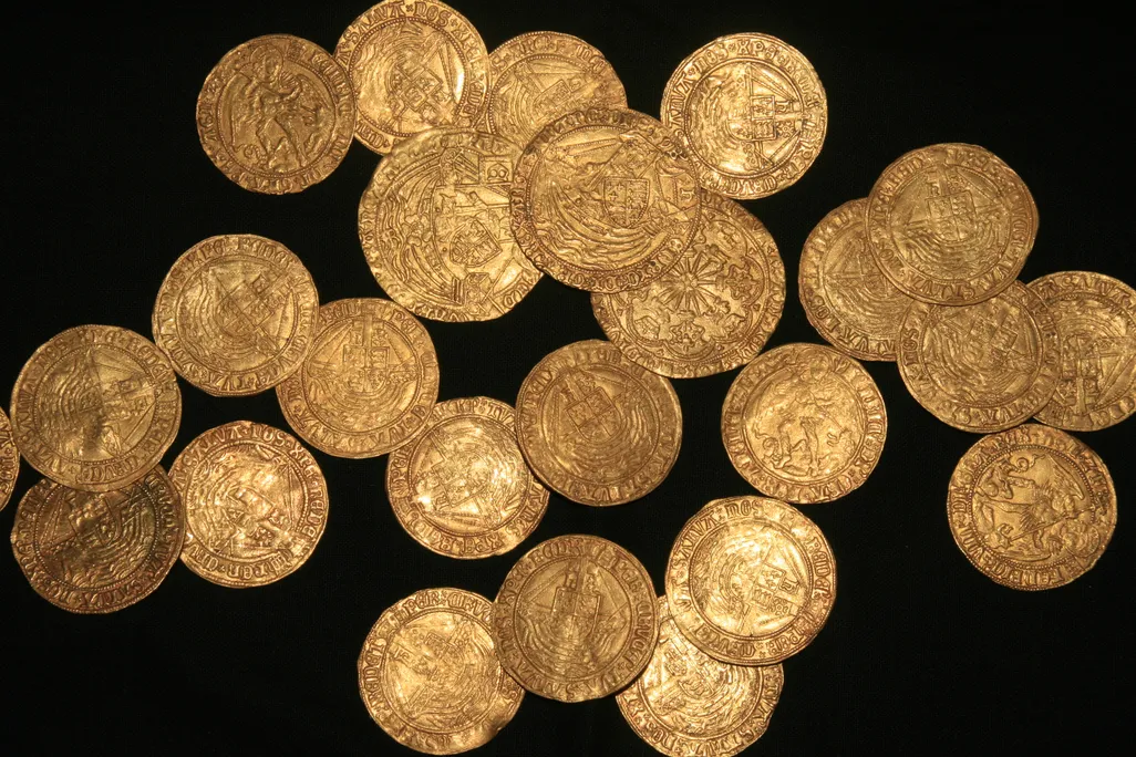 Tudor coins from New Forest, Hampshire