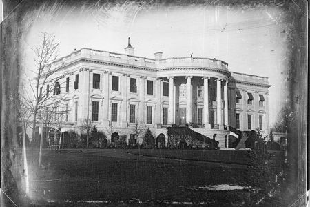 Earliest known photograph of the White House. The image was taken in 1846 by John Plumbe during the administration of James K. Polk.