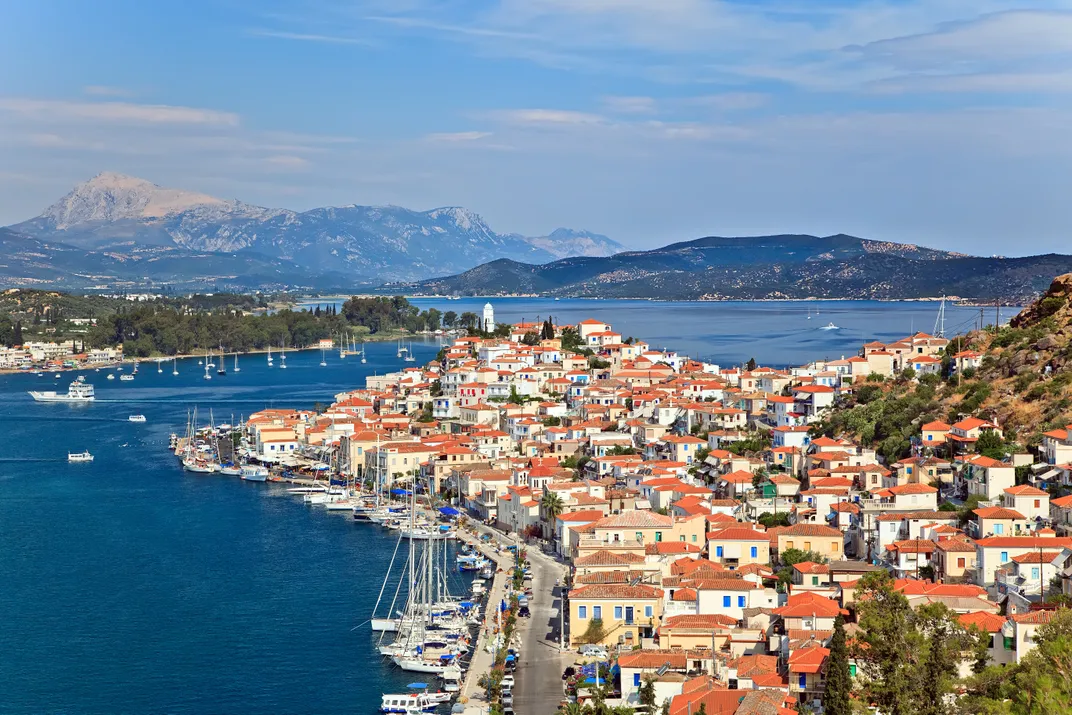 The main town on the Greek island of Poros