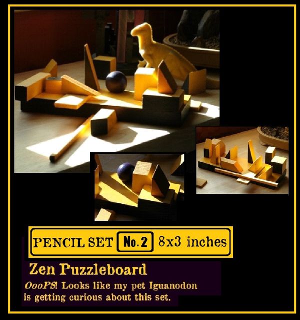 Pencil Set # 2 Zenetic puzzle (moving meditational mind garden) thumbnail