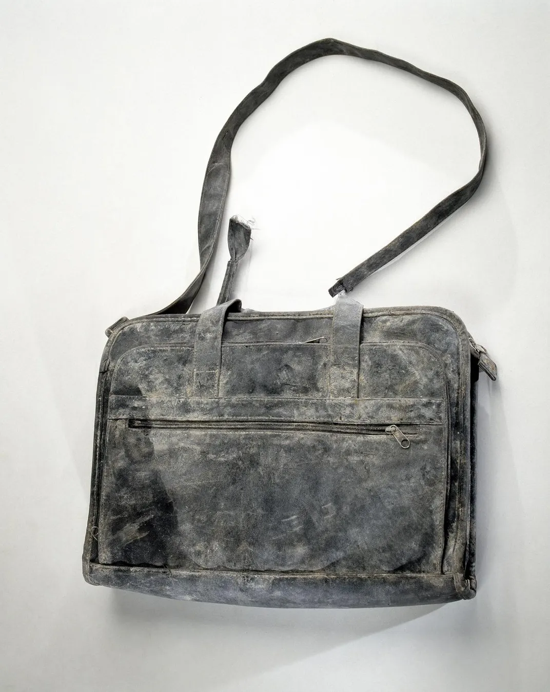 Left behind by Lisa Lefler, this briefcase was found amid the debris at the World Trade Center and returned to her. 