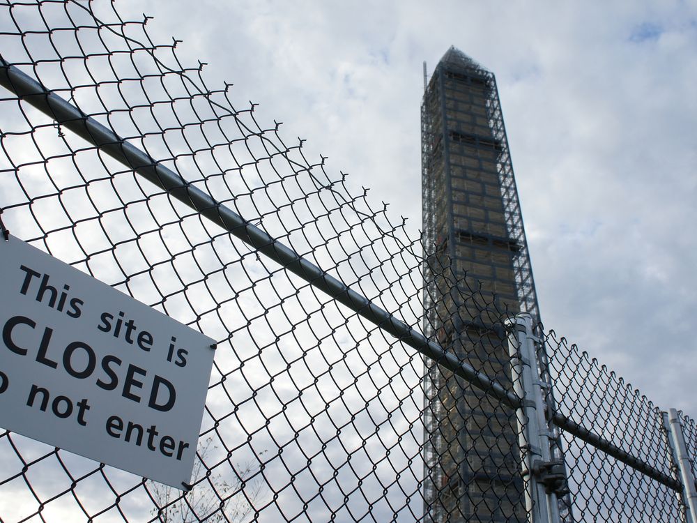 Washington Monument Construction