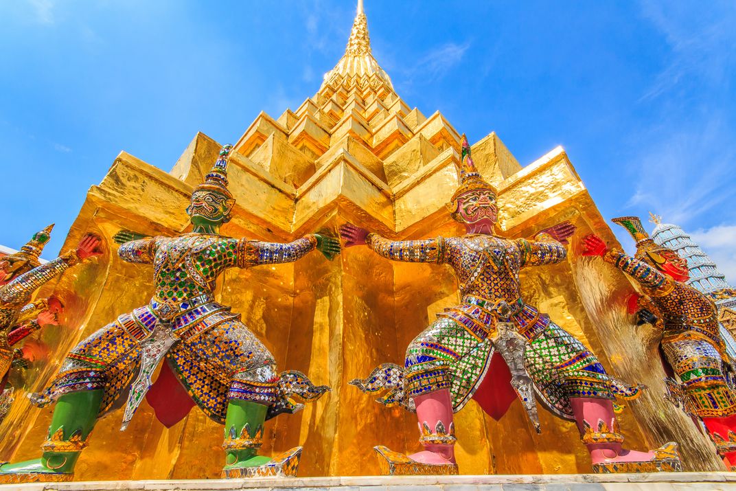 One of the Chedi within the Temple of the Emerald Buddha, Bangkok