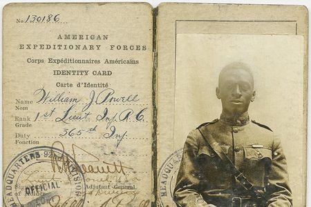 Powell's American Expeditionary Forces ID card.