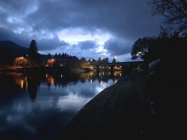 Chelan, Washington at Dusk thumbnail