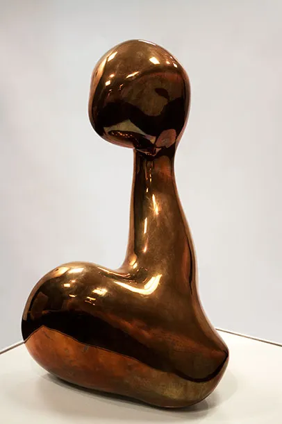 Jean (Hans) Arp, Consiente de sa Beauté (Conscious of Her Beauty), 1957, polished bronze.