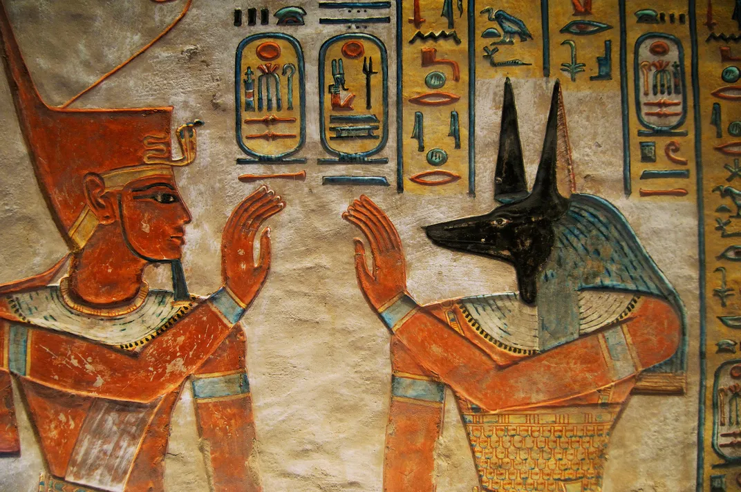 Wall decoration in tomb near Luxor. Credit: Egyptian Tourism