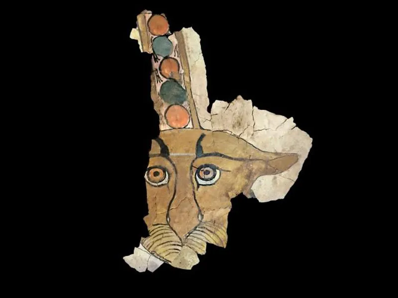 Digital reconstruction of leopard face painting