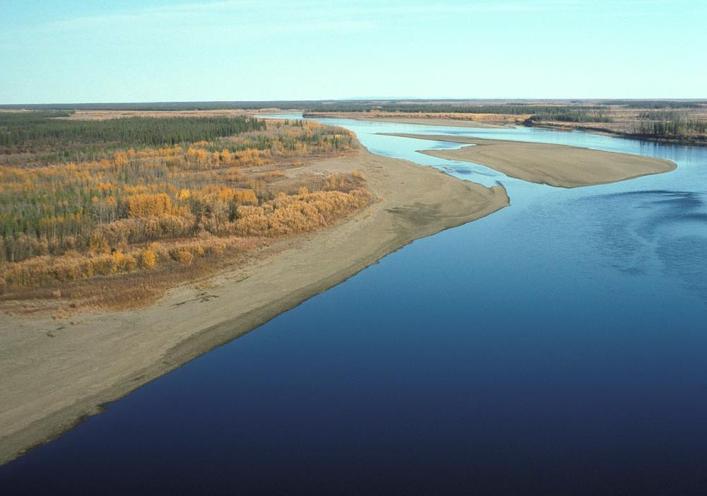 river with sandy banks