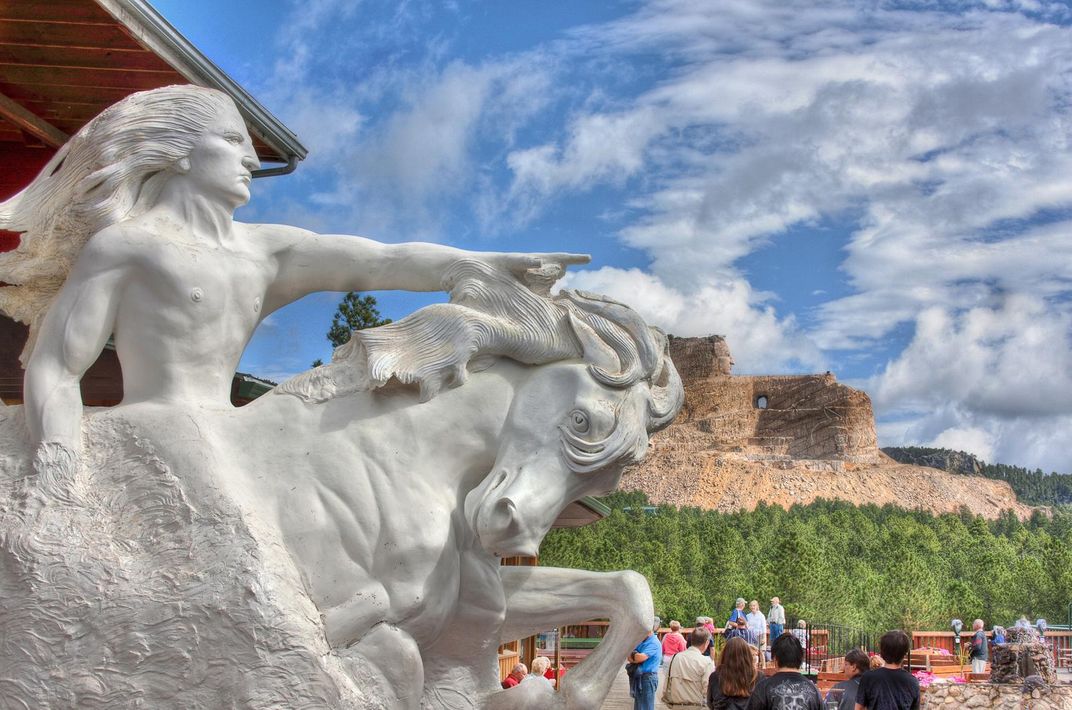 Crazy Horse Memorial and sculpture. Credit: Matthew Paulson