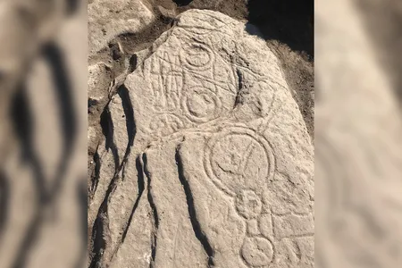 This rare stone covered in carved Pictish symbols is one of just 200 stones like it that have been discovered.