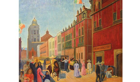 Walter Pach, Street in Mexico, Francis M. Naumann Fine Art, New York