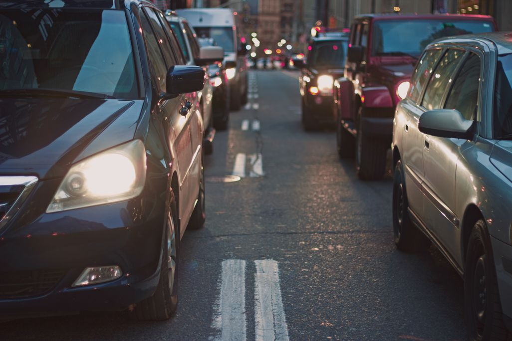 Cars on the road