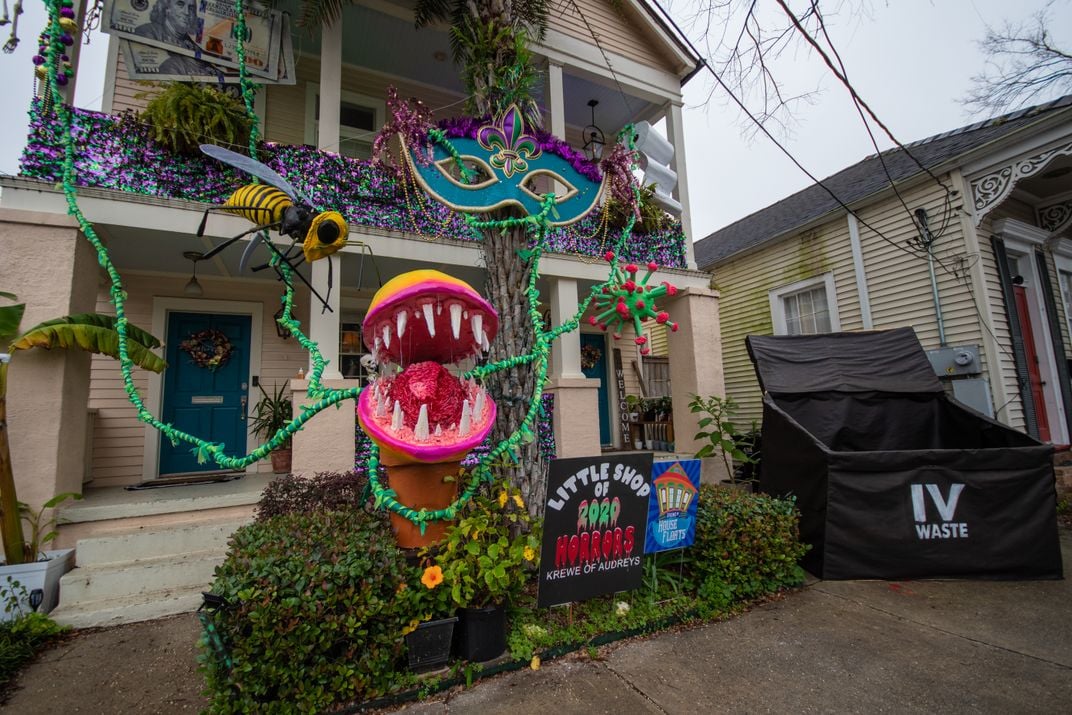 Little Shop of Horrors Mardi Gras float (social)